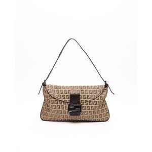 Very Good Fendi Zucchino Shoulder Bag Vintage